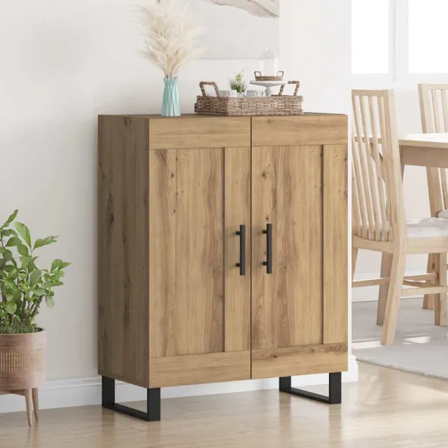 vidaXL Dressoir Artisan Eiken 69,5 x 34 x 90 cm Bruin