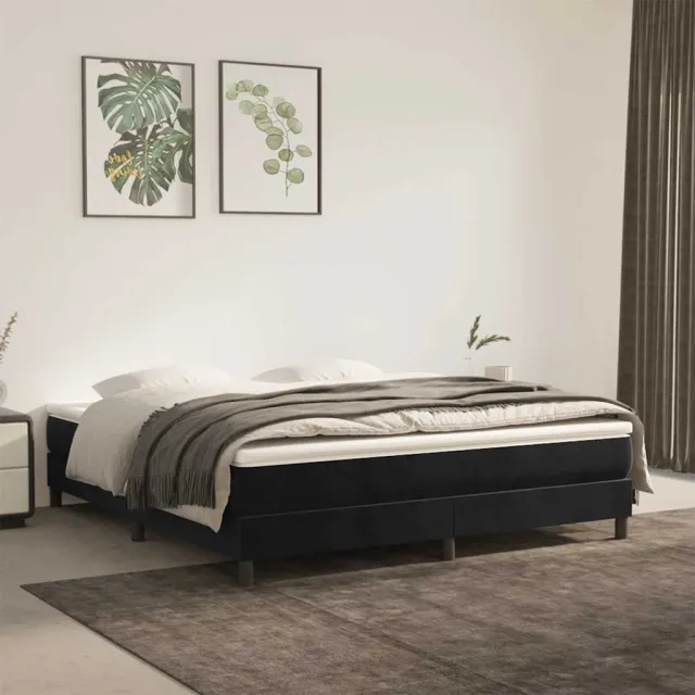 vidaXL Pocketveringmatras 160 x 220 x 20 cm Zwart