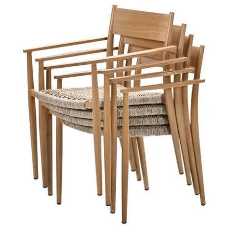 Garden Impressions Parijs dining fauteuil light teak look bruin, foto 4