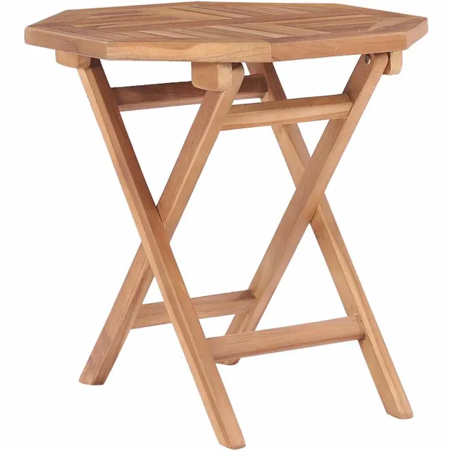 vidaXL Tuintafel inklapbaar 45x45x45 cm massief teakhout Bruin
