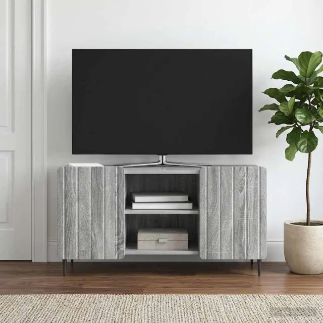 vidaXL TV-kast 102 x 34,5 x 52 cm Grijs sonoma Bewerkt hout