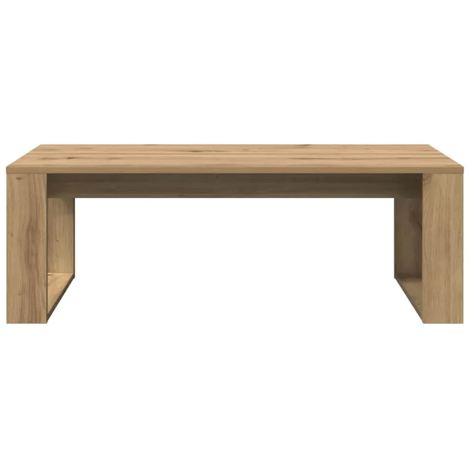 vidaXL Salontafel 102x50x35 cm bewerkt hout artisanaal eikenkleurig