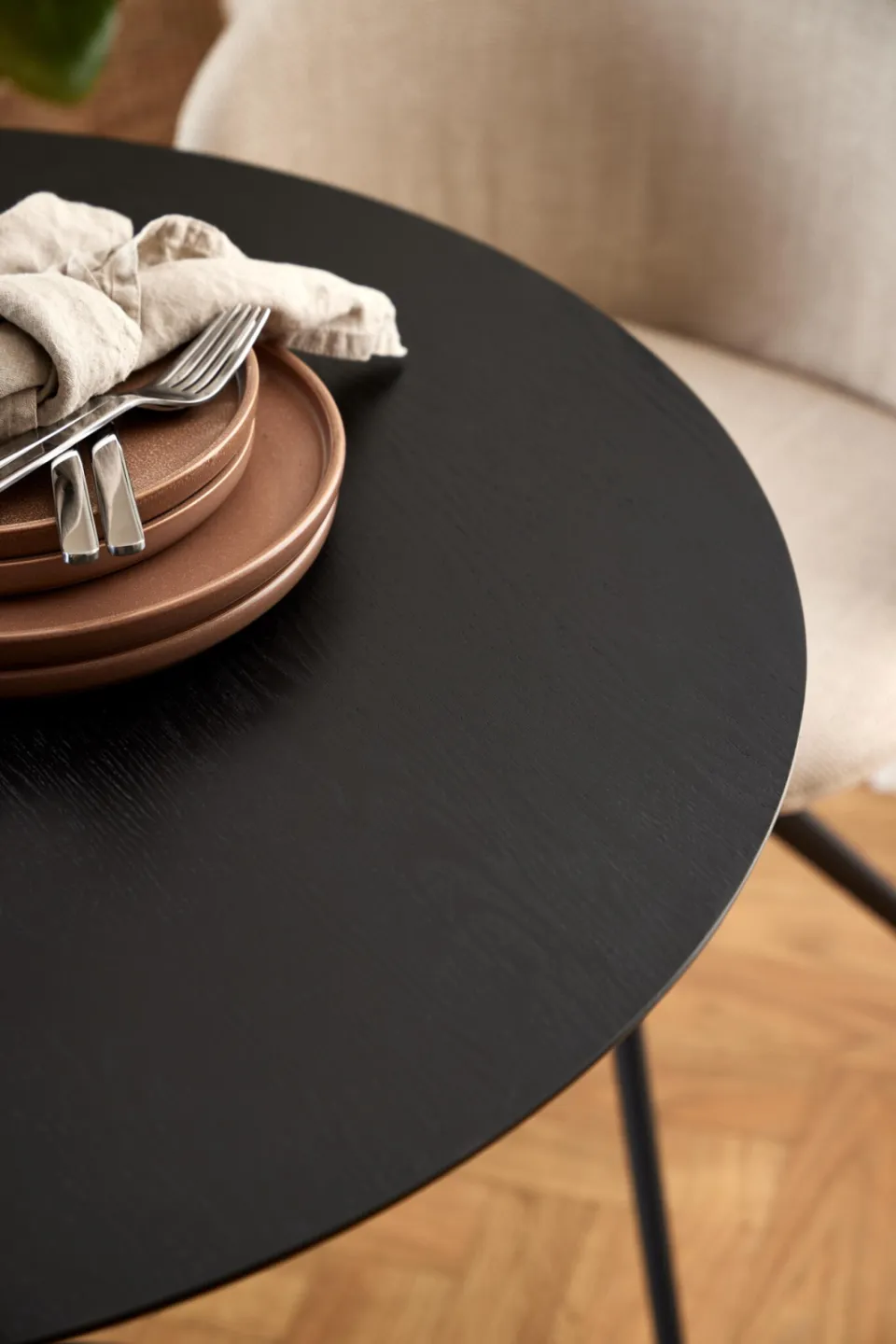Bendt Ronde Bistrotafel 'Ina' 80cm, kleur Zwart, foto 3