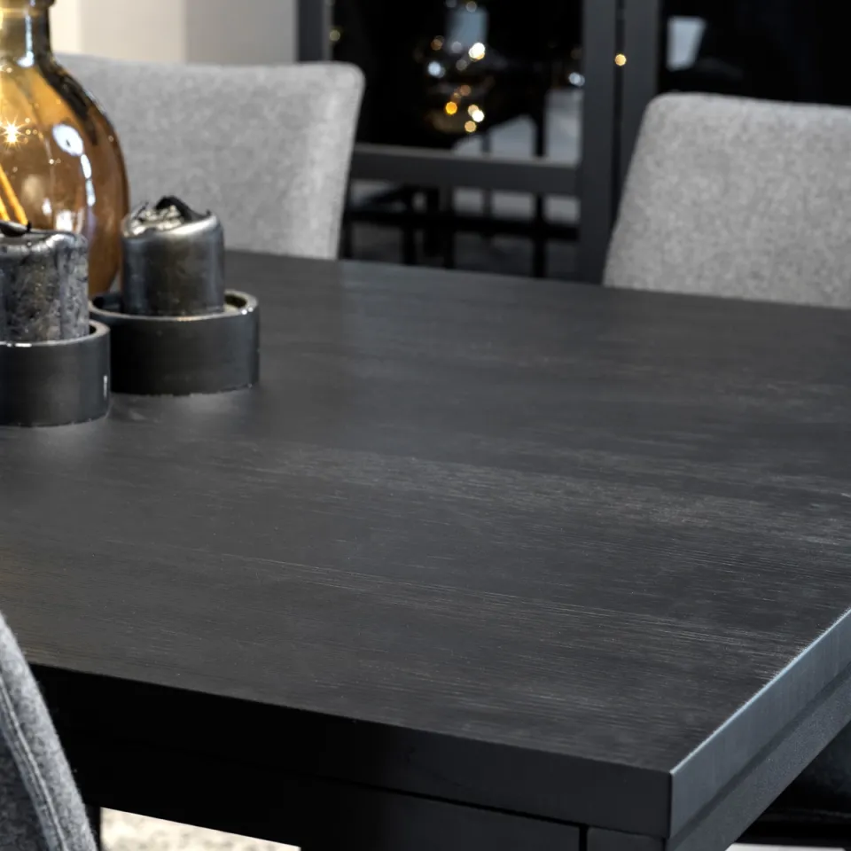 Rowico Home Everett houten eettafel zwart - 220 x 100 cm, foto 5