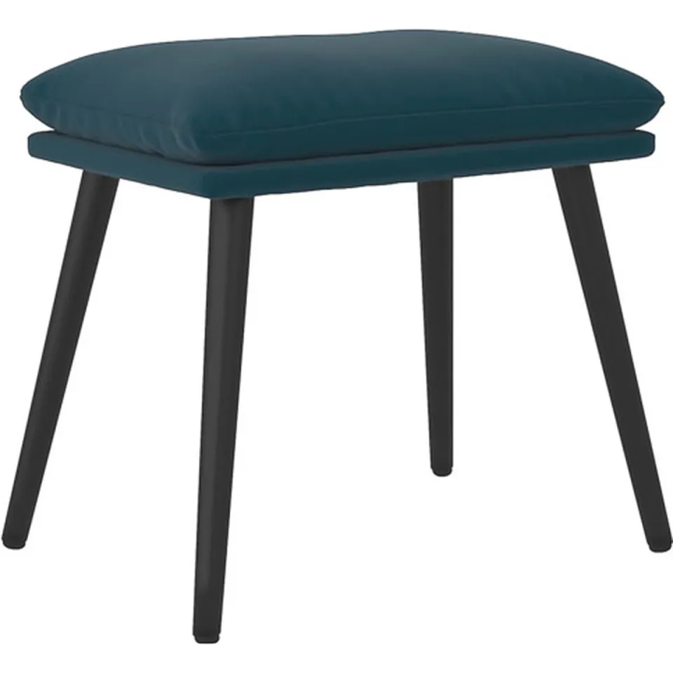 vidaXL Voetenbank 45x29,5x35 cm fluweel blauw, foto 3