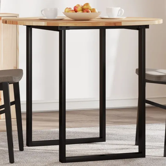 vidaXL Tafelblad rond Ø 90x2 cm massief acaciahout Bruin