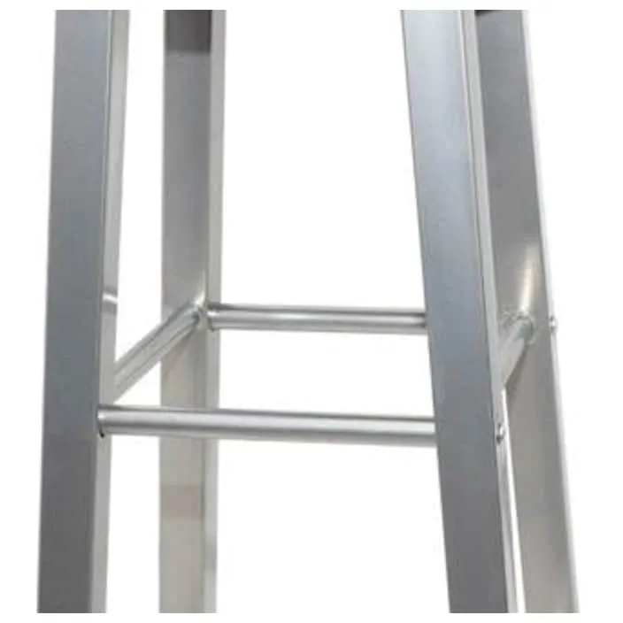 vidaXL Barkrukken 2 st metaal met MDF zitting zilver, foto 3