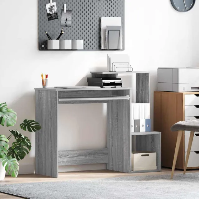 vidaXL Bureau Sonoma Eiken 106 x 41 x 88,5 cm Bewerkt hout Bruin