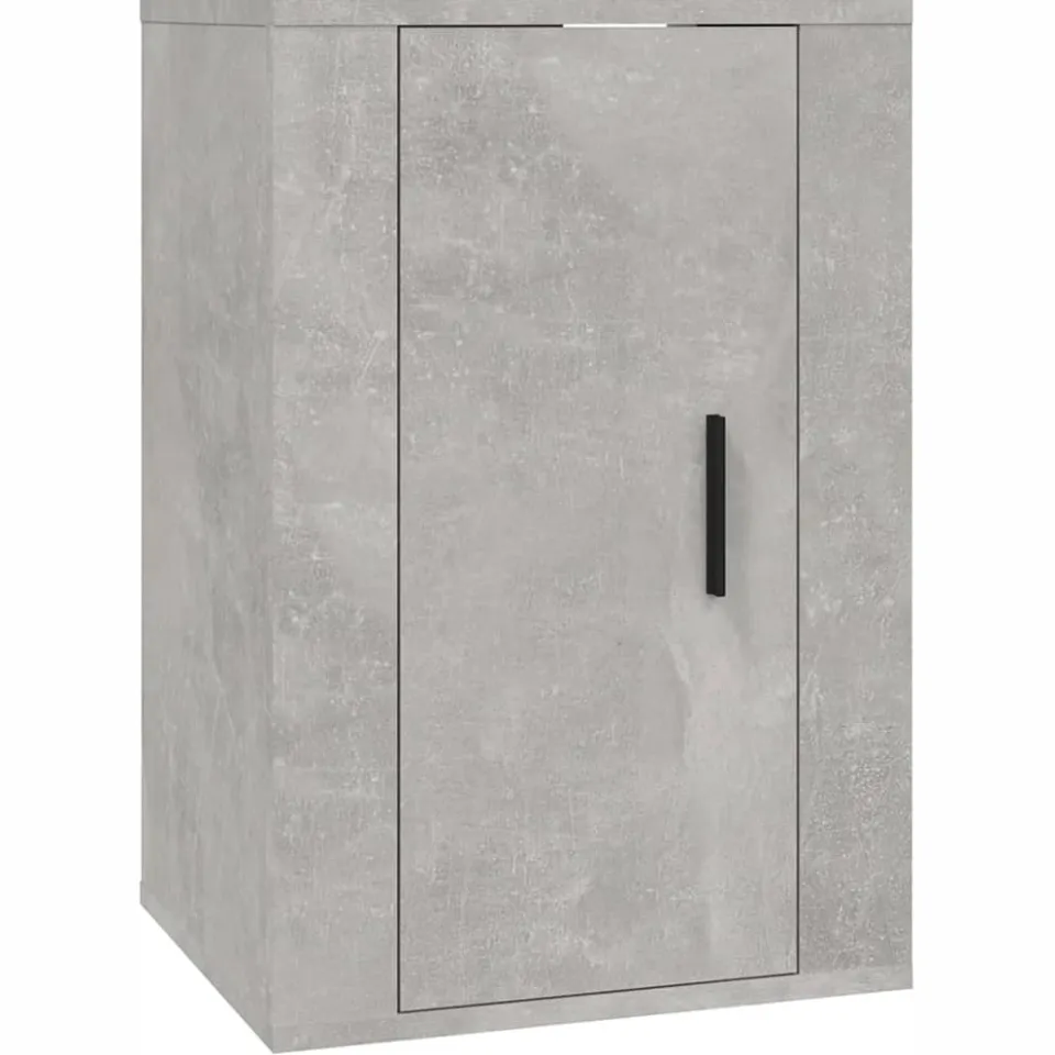 vidaXL 2-delige Tv-meubelset bewerkt hout betongrijs grijs, foto 4
