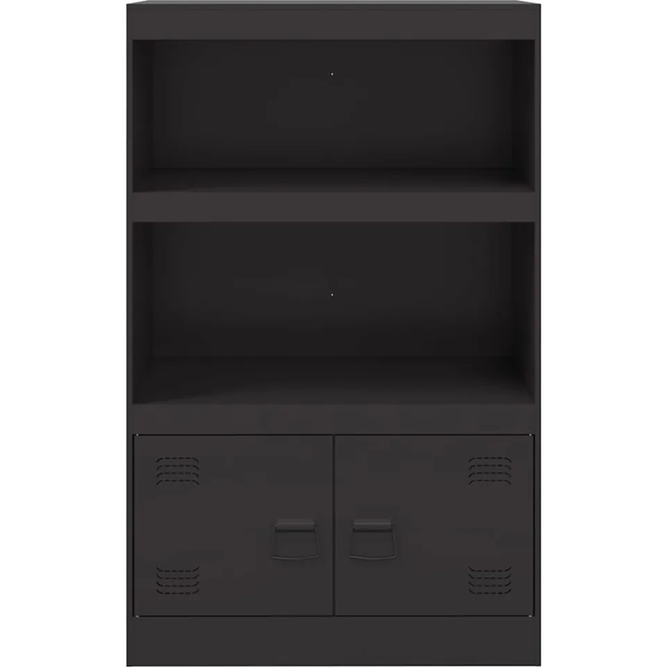 vidaXL Dressoir 67x39x107 cm staal zwart, foto 4