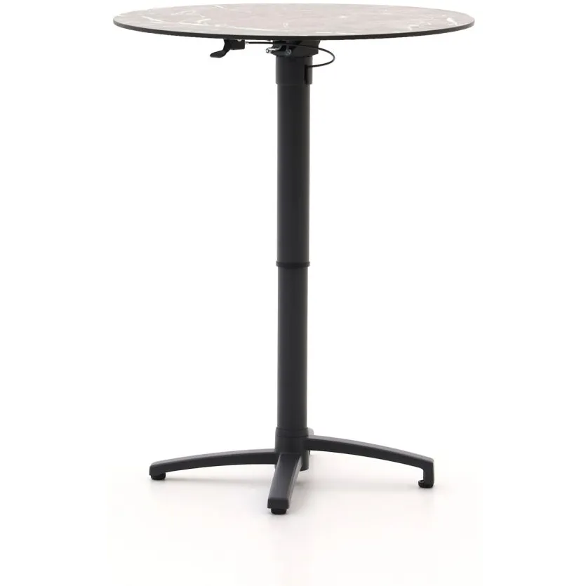 Bellagio tuinmeubelen Bellagio Canzo klaptafel ø80 (h:73/109cm) verstelbaar grijs, foto 3