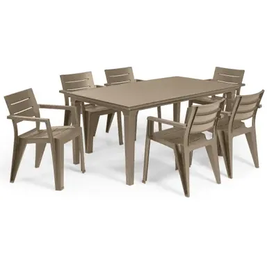 Keter Tuinstoel Julie Cappuccino 61,5x58,5x79cm beige, foto 2