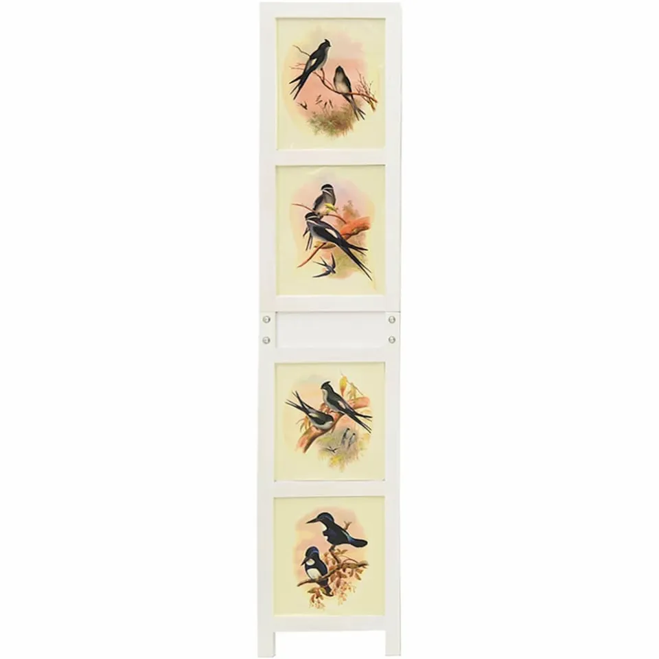 vidaXL Romdivider Paneel Wit 176,5 x 165 cm MDF