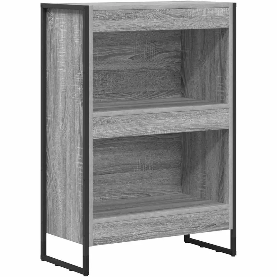 vidaXL Boekenkast 60 x 30 x 86,5 cm Bewerkt hout Grijs Sonoma, foto 3