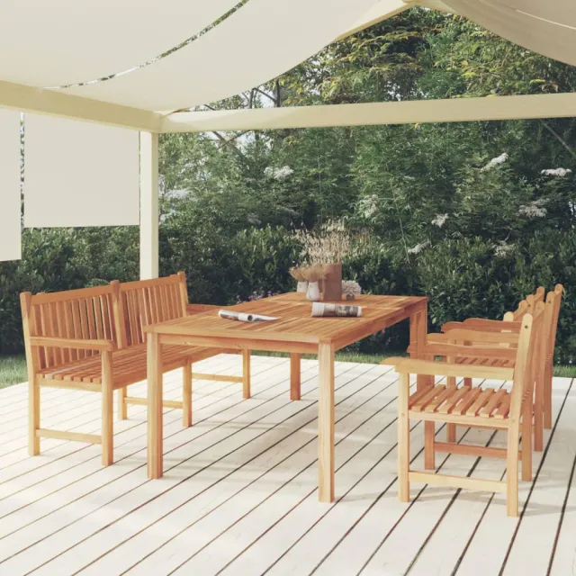 vidaXL 4-delige Tuinset massief teakhout bruin, foto 2
