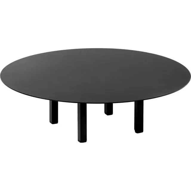 Serax Bea Mombaers 01 Ronde buiten Koffie salon tafel laag zwart outdoor Ø68 x H20 cm