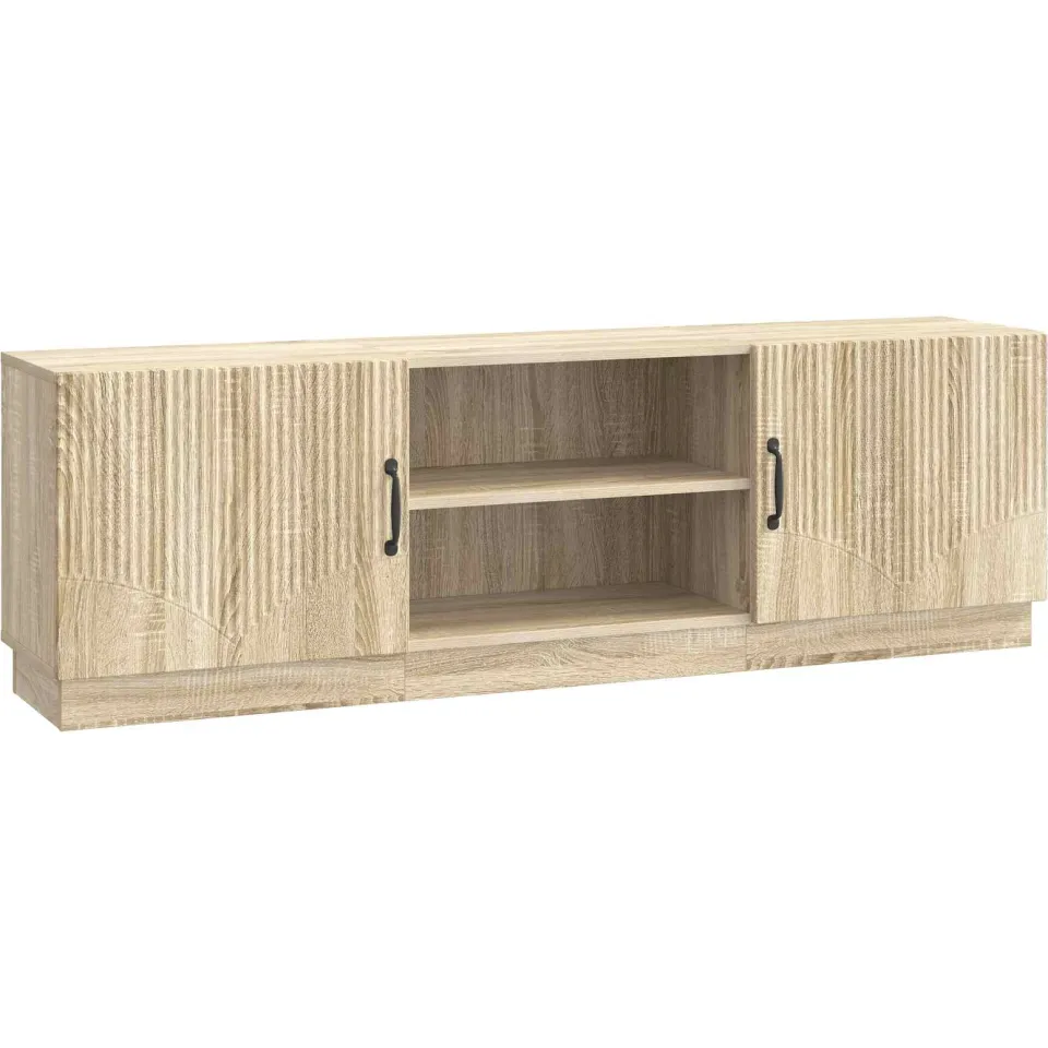 vidaXL TV-kast Sonoma Eiken 150 x 31 x 47 cm Bewerkt hout Bruin