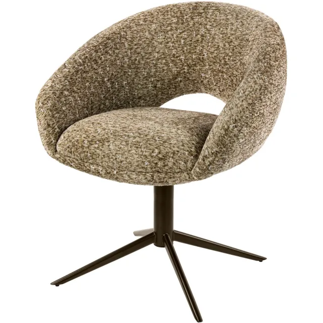 Nest of Nora Set van 2 - Nest of Nora Armstoel Mavo - Draaibaar - Champagne - Pocket vering / fauteuil met vering