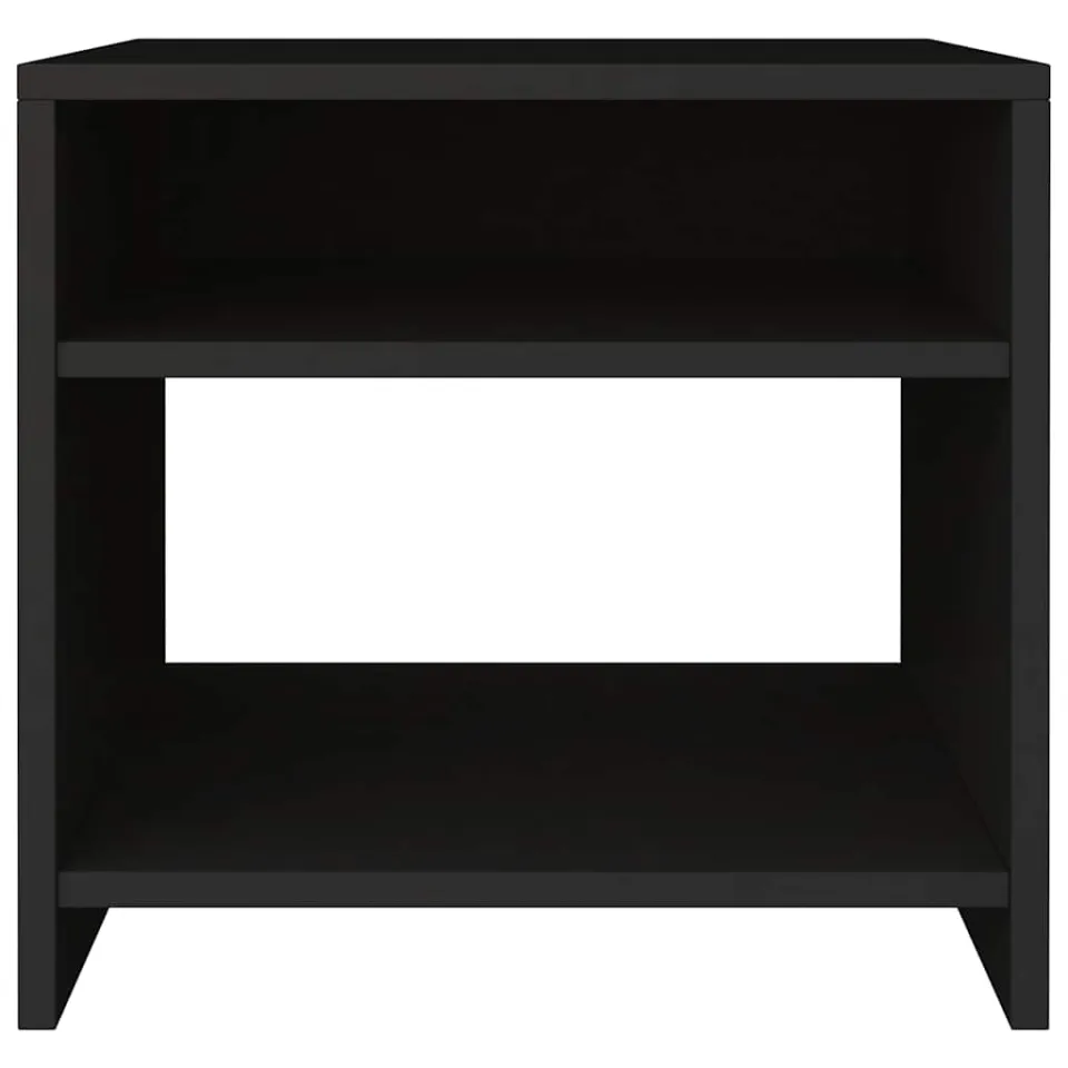 vidaXL Nachtkastjes 2 st 40x30x40 cm bewerkt hout zwart, foto 4