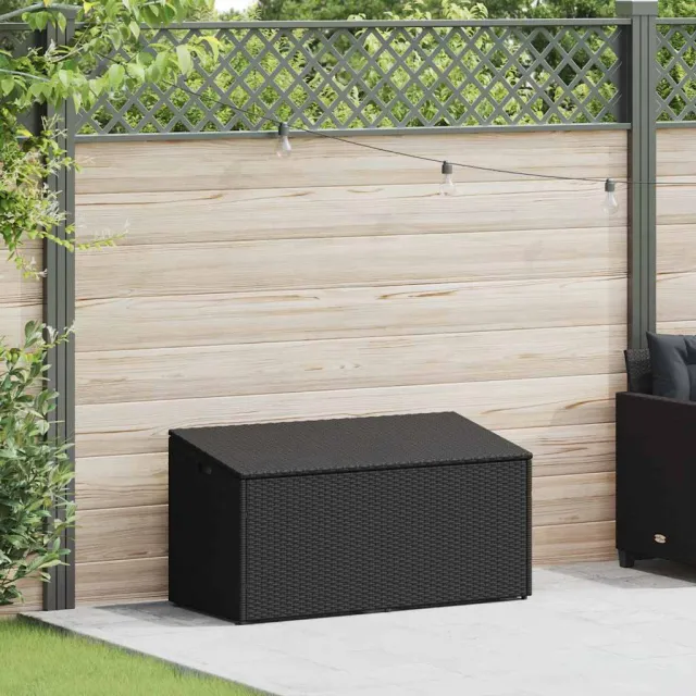 vidaXL Tuinbox Zwart 110x50x58 cm Poly Rattan, foto 2