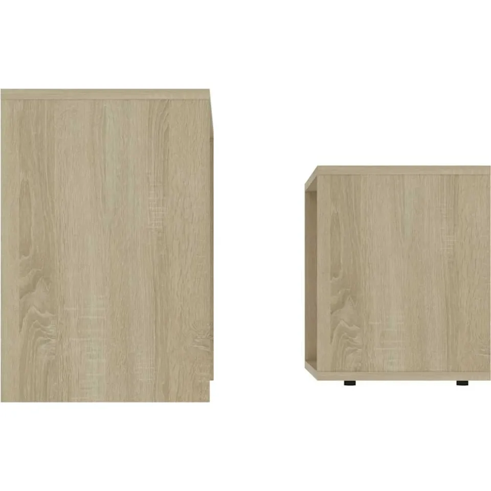 vidaXL Salontafelset 48x30x45 cm bewerkt hout sonoma eikenkleurig, foto 4