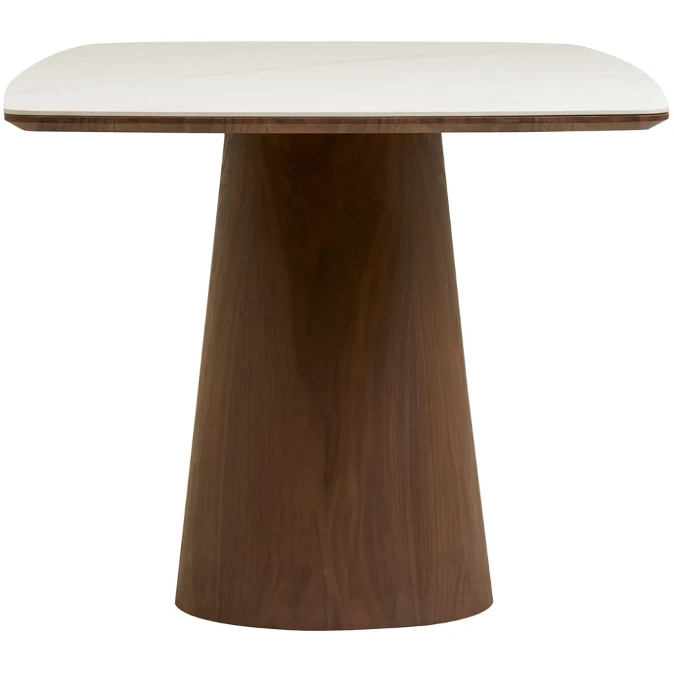 Artichok Nour houten eettafel met keramiek blad donkerbruin - 200 x 90 cm bruin, foto 3
