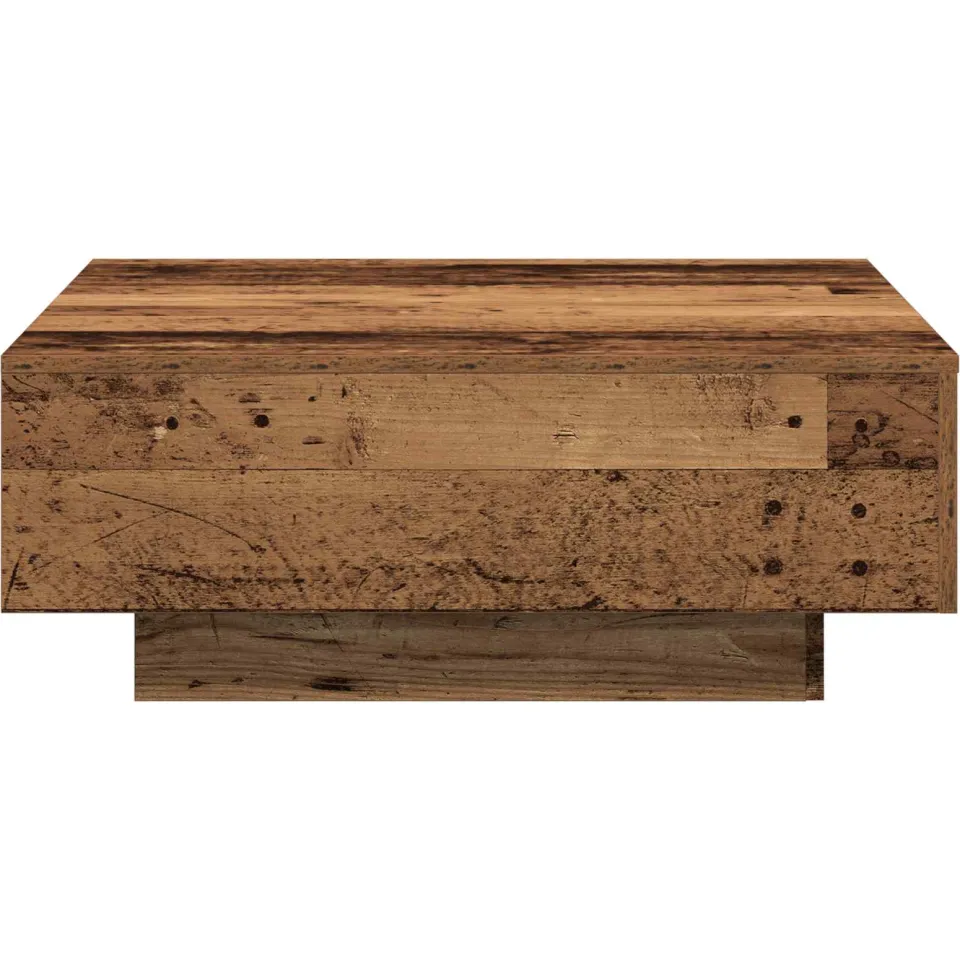 vidaXL Salontafel Oud Hout 80 x 80 x 31 cm bruin, foto 2