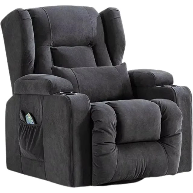 VIEMAE Massagestoel - Massagestoel Elektrisch - Fauteuil - Relaxfauteuil - Sta op stoel elektrisch - Voetensteun - Grijs
