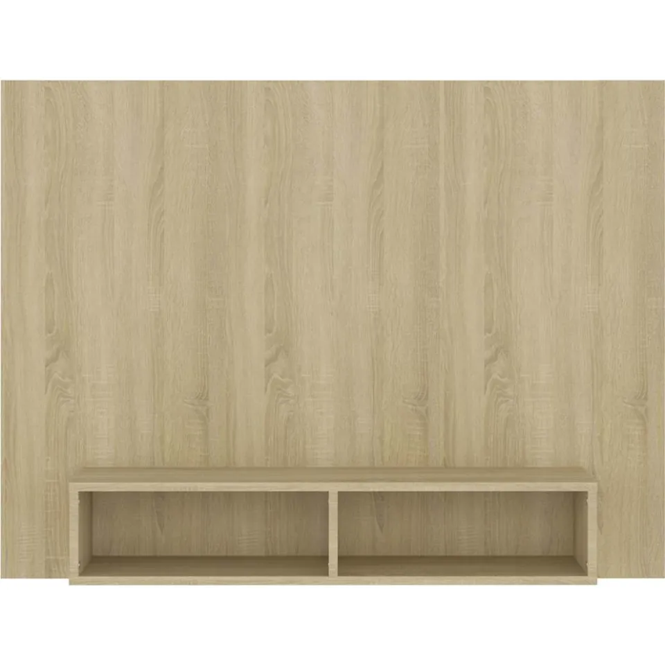 vidaXL Tv-wandmeubel 120x23,5x90 cm bewerkt hout sonoma eikenkleurig Bruin