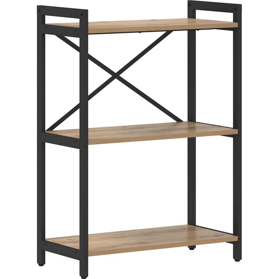vidaXL Boekenkast 60 x 30 x 85 cm Bewerkt hout Artisan Eiken, foto 3