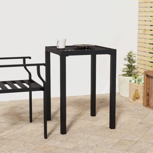 vidaXL Tuintafel 50x50x72 cm staal antracietkleurig Anthraciet