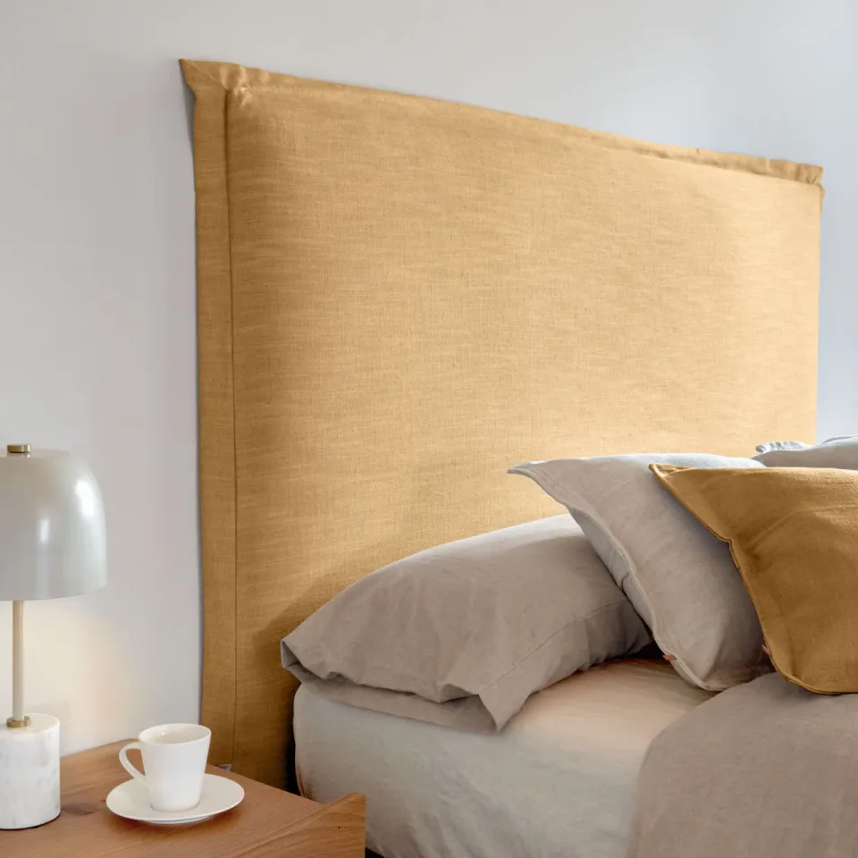 Kave Home Tanit hoofdbord mosterdgeel, foto 4