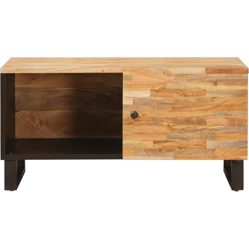 vidaXL Salontafel Bruin 80 x 50 x 40 cm Massief Mango Hout, foto 3