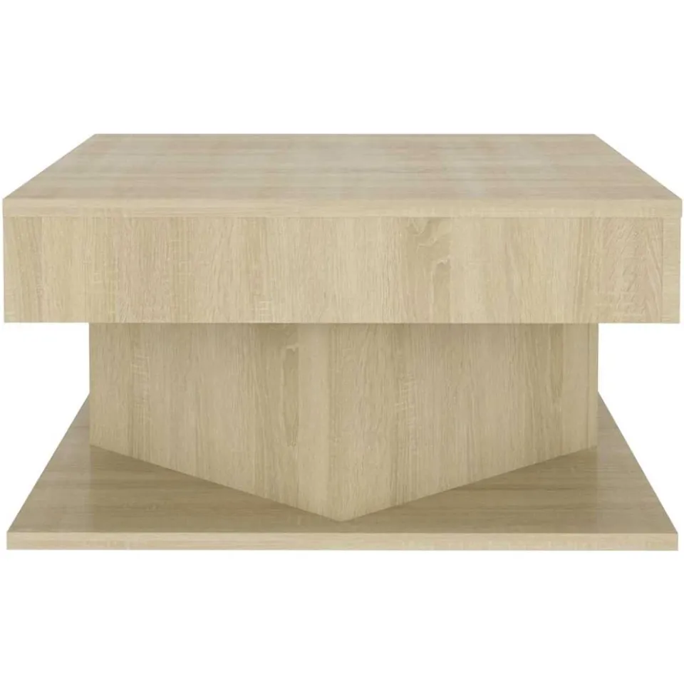 vidaXL Salontafel 57x57x30 cm bewerkt hout sonoma eikenkleurig Bruin