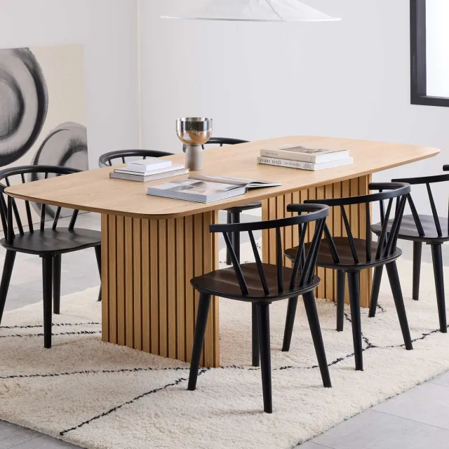 Giga Living Eettafel Loeck Naturel 220cm MDF - Giga Living