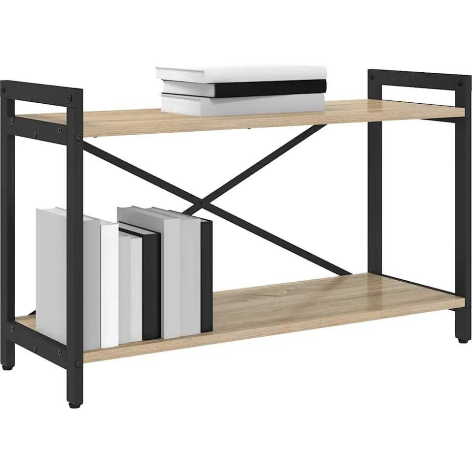 vidaXL Boekenkast 80 x 30 x 50 cm Bewerkt hout Sonoma Eiken Bruin