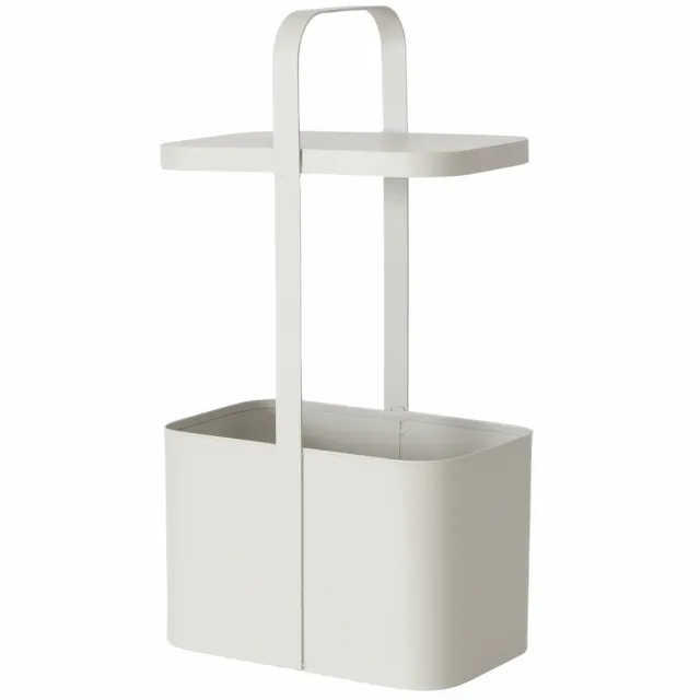 Boltze Metalen bijzettafel met tijdschriftenhouder SELENA, hoogte 65 cm Grijs