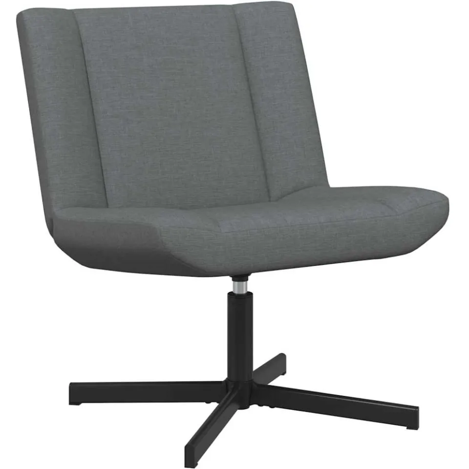vidaXL Draaistoel Donkergrijs 63 x 75 x 76 cm Stof