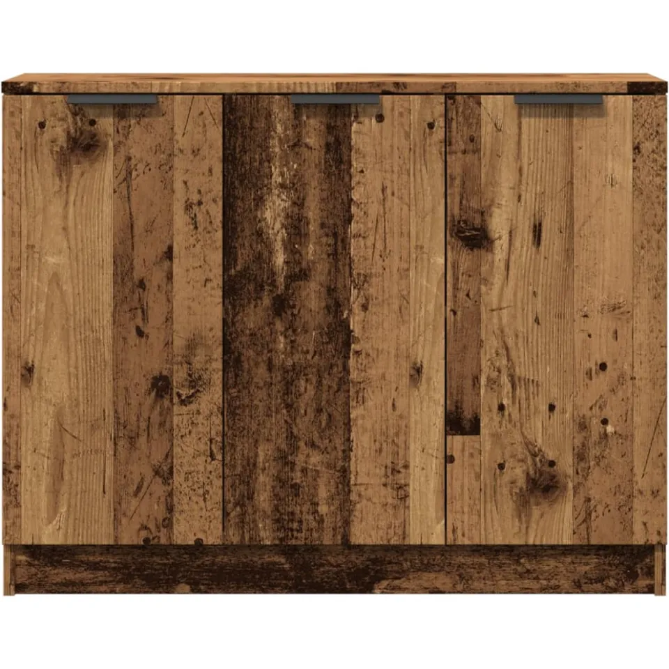 vidaXL Dressoir 90,5x30x70 cm bewerkt hout oud houtkleurig bruin, foto 4
