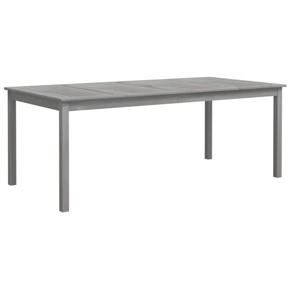 vidaXL 9-delige Tuinset massief acaciahout grijs, foto 3