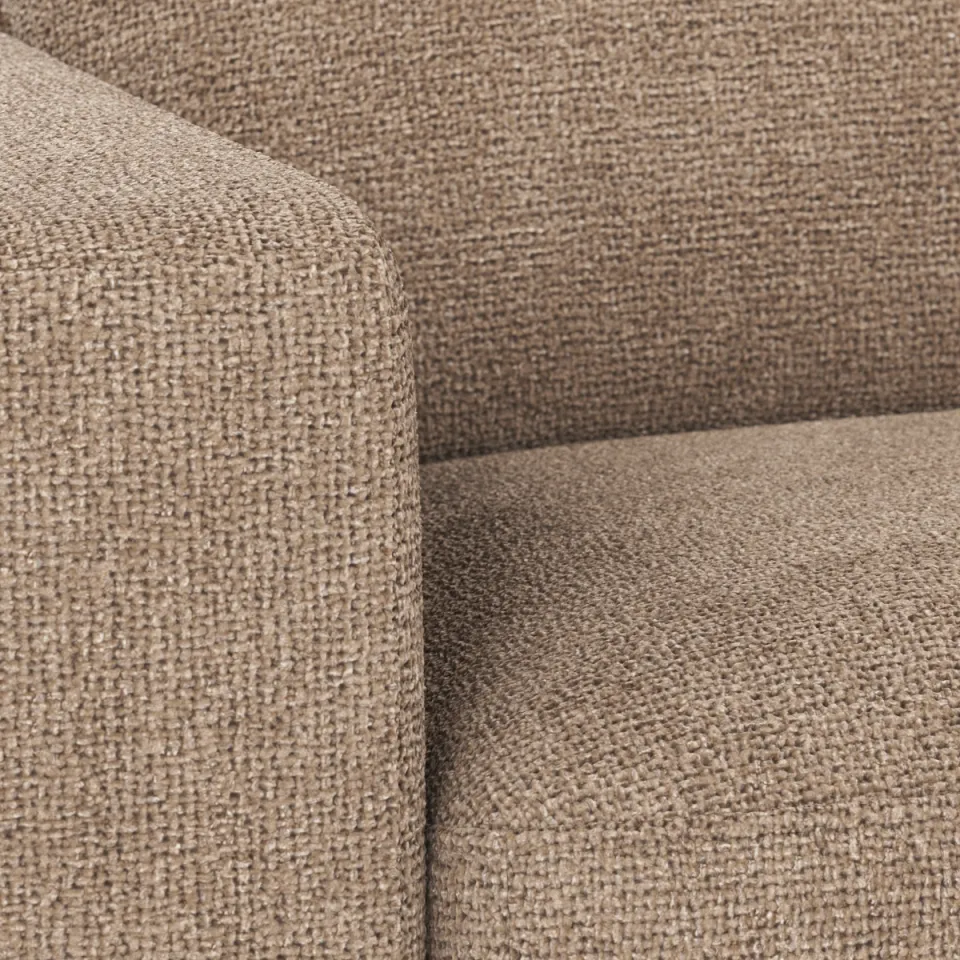 Rowico Home Duncan modulaire gestoffeerde hoekbank taupe - rechts - 258 cm, foto 4