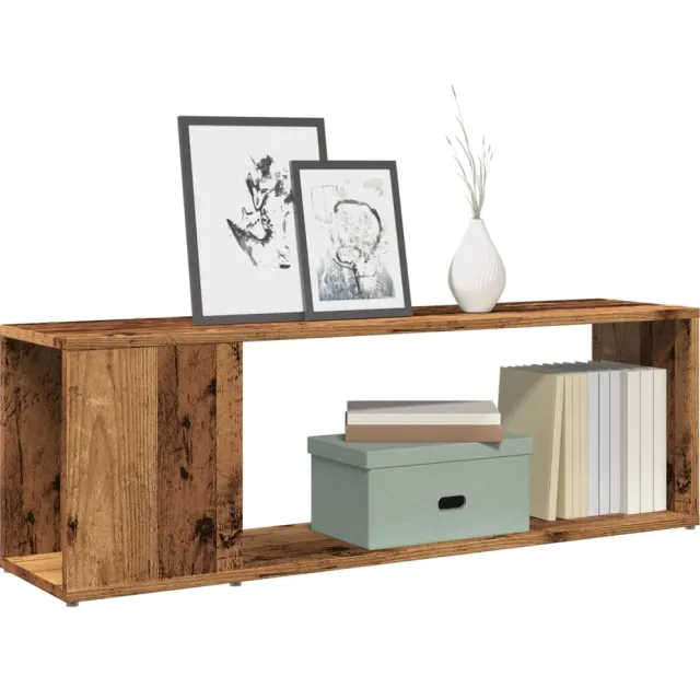 vidaXL Tv-meubel 100x24x32 cm bewerkt hout oud houtkleurig Bruin