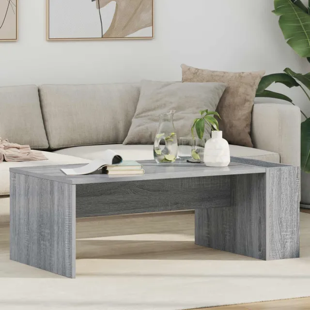 vidaXL Salontafel Grijs Sonoma 95 x 50 x 34 cm Bewerkt hout, foto 2