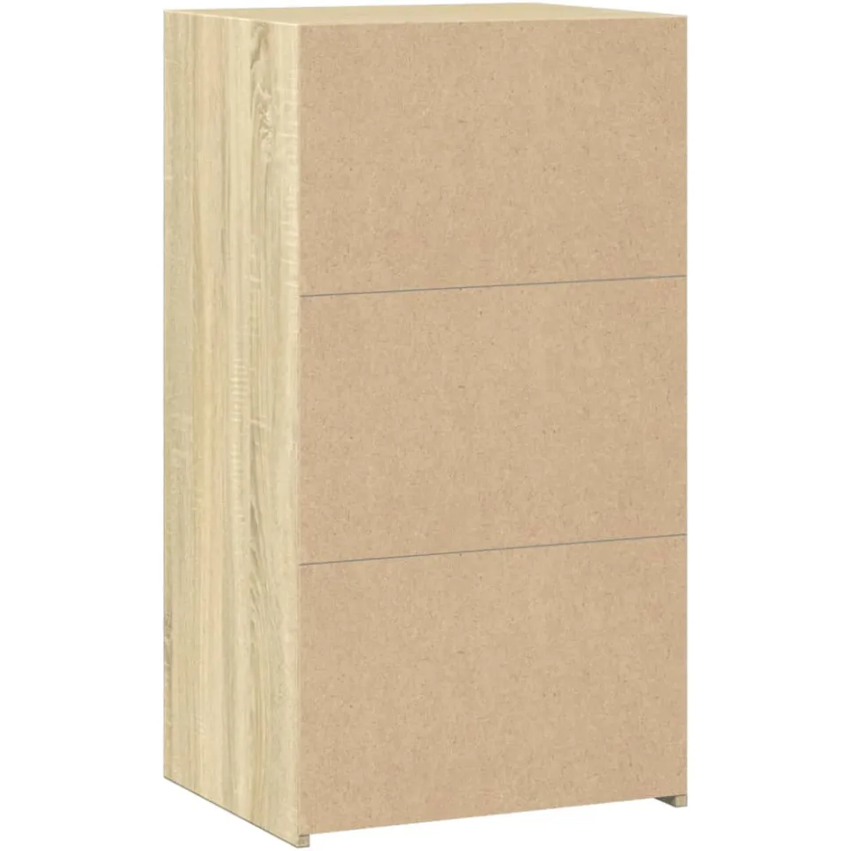 vidaXL Dressoir 50x41x93 cm bewerkt hout sonoma eikenkleurig, foto 4