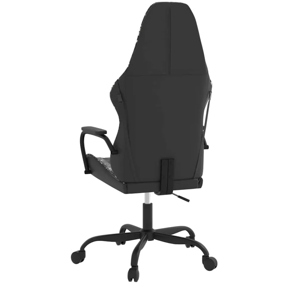 vidaXL Massage gamestoel kunstleer zwart en camouflage, foto 4