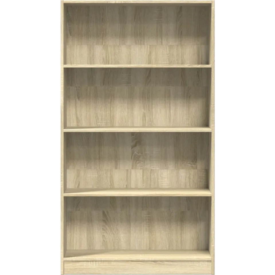 vidaXL Boekenkast 80x24x143 cm bewerkt hout sonoma eikenkleurig, foto 4