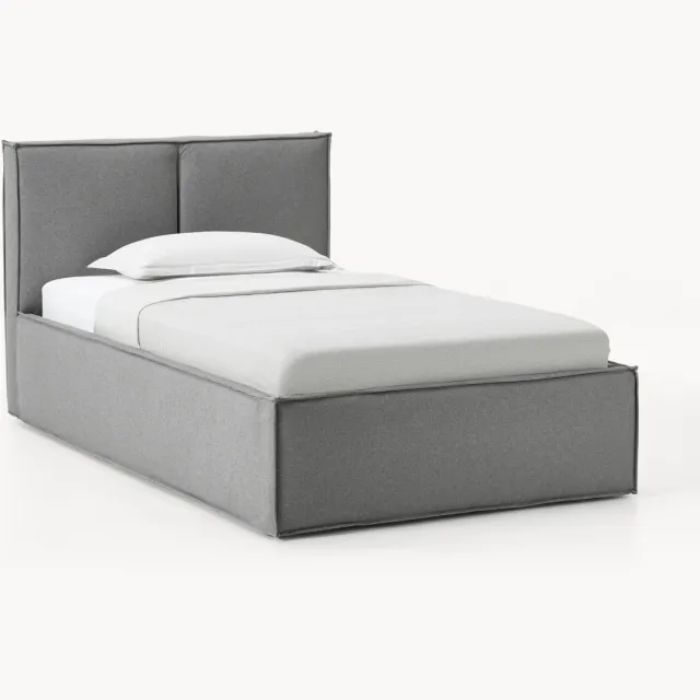 Westwing Collection Eenpersoonsbed Dream antraciet