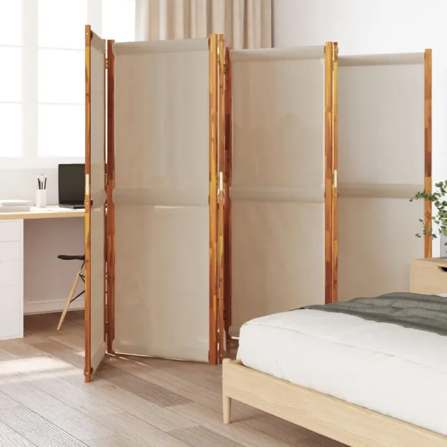vidaXL Kamerscherm met 6 panelen 420x180 cm taupe, foto 2