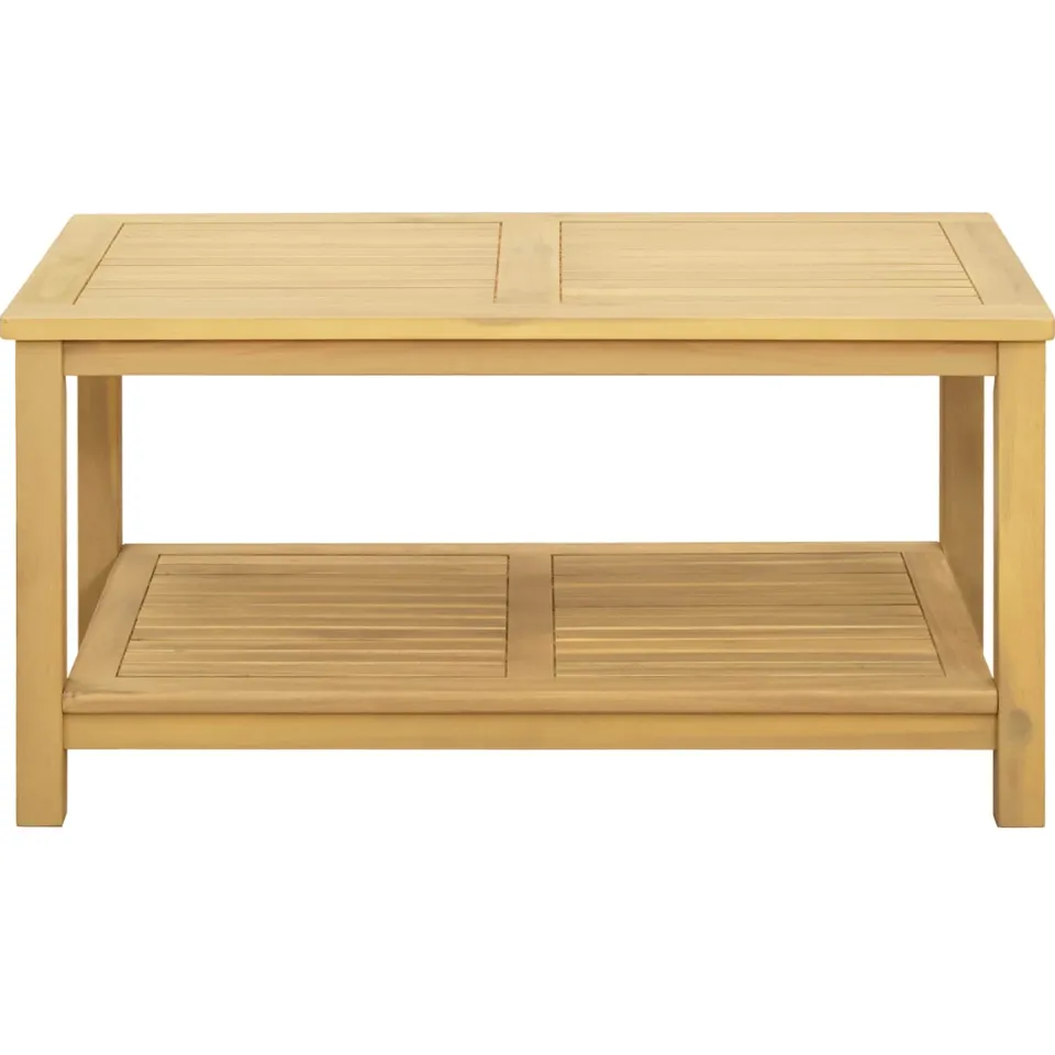 vidaXL Bijzettafel Olie naturel 90 x 50 x 45 cm Massief Acaciahout, foto 4