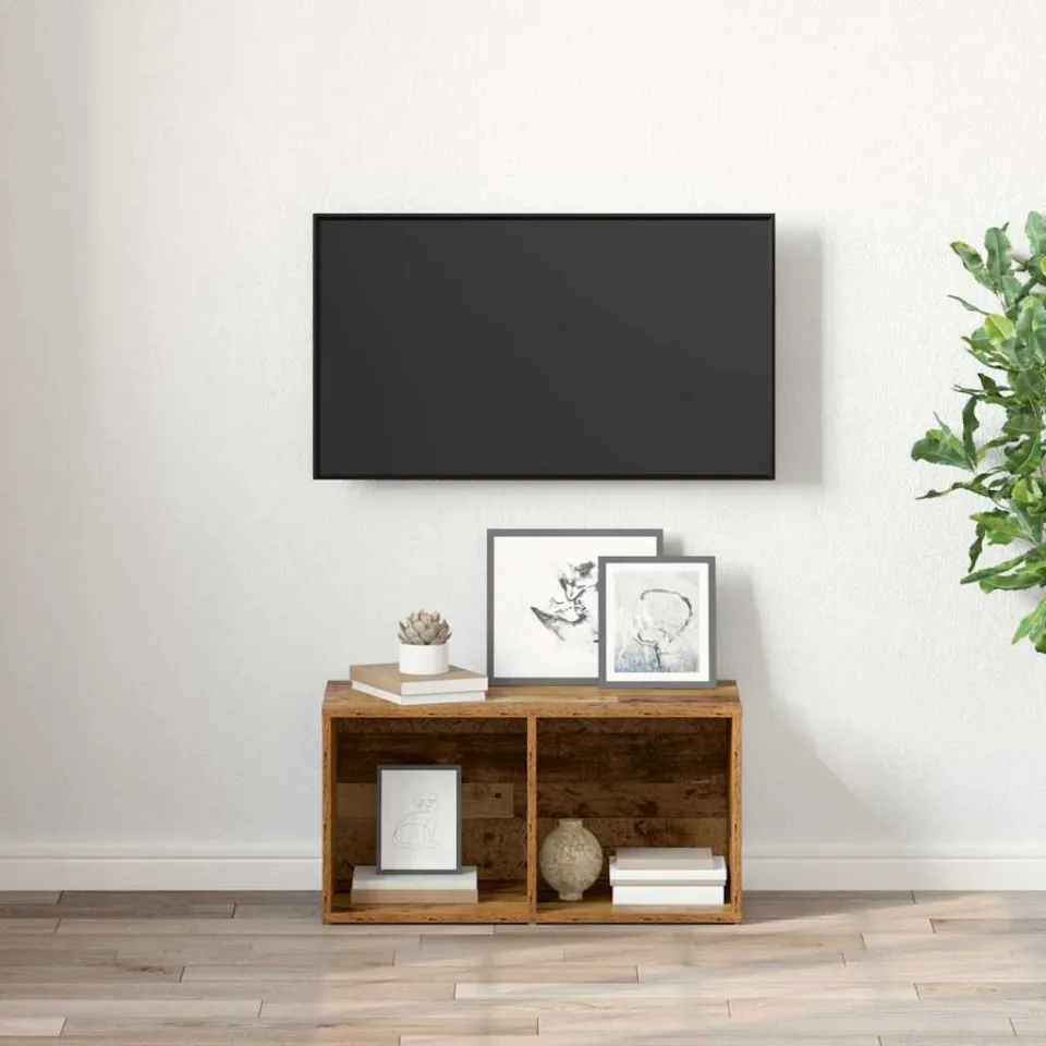 vidaXL Tv-meubelset 72 x 35 x 37 cm Bruin Bewerkt hout, foto 4